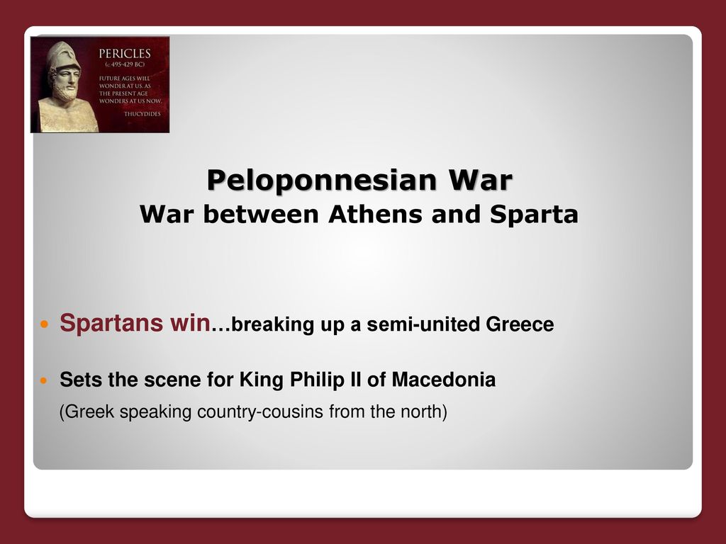 War between Athens and Sparta
