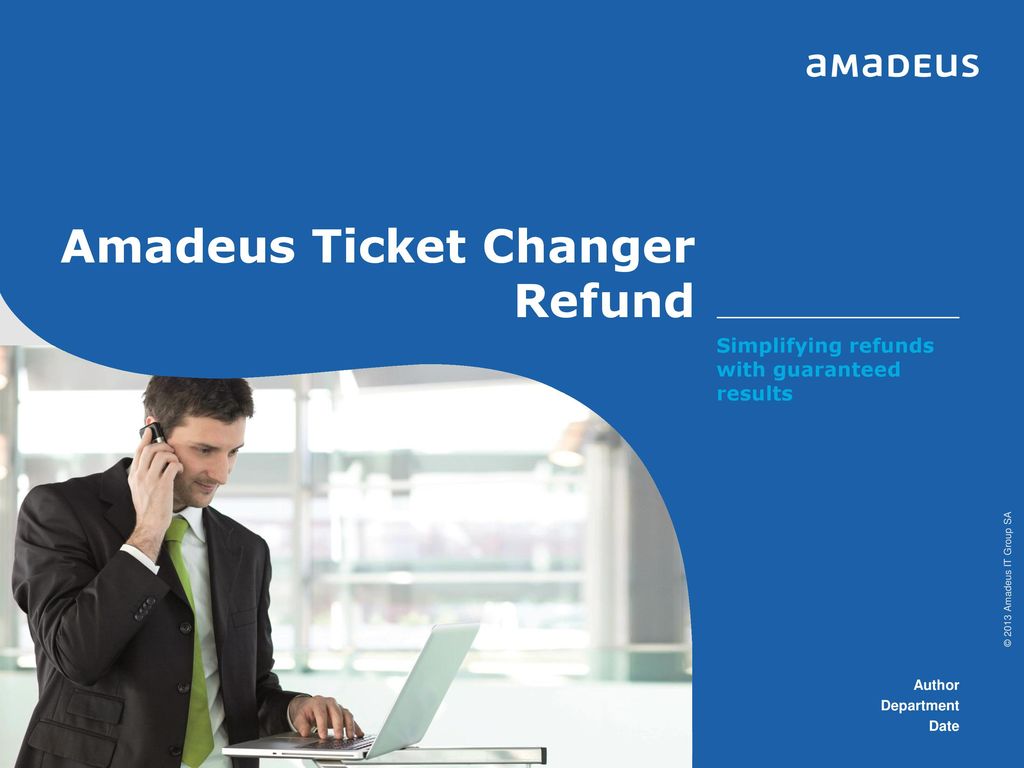 Amadeus Ticket Changer Refund - ppt download