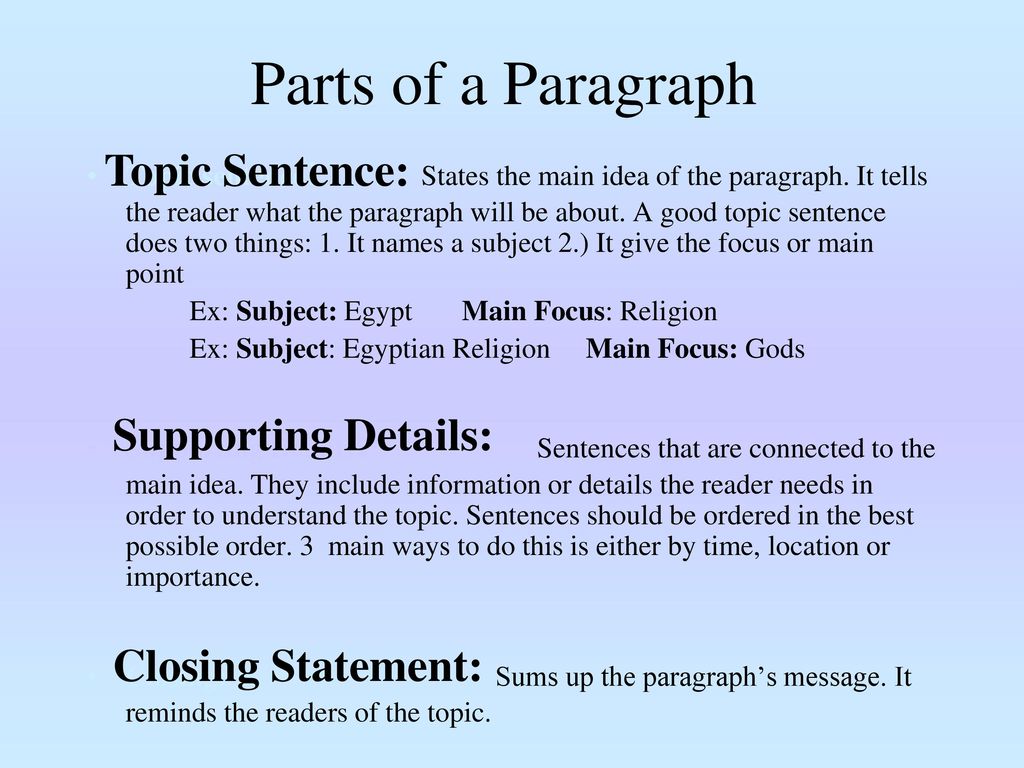 Parts of sentence examples. Parts of sentence. Topic sentence. How to write a paragraph. Parts of a paragraph.
