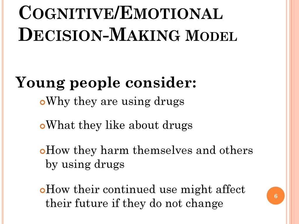 Cognitive/Emotional Decision-Making Model