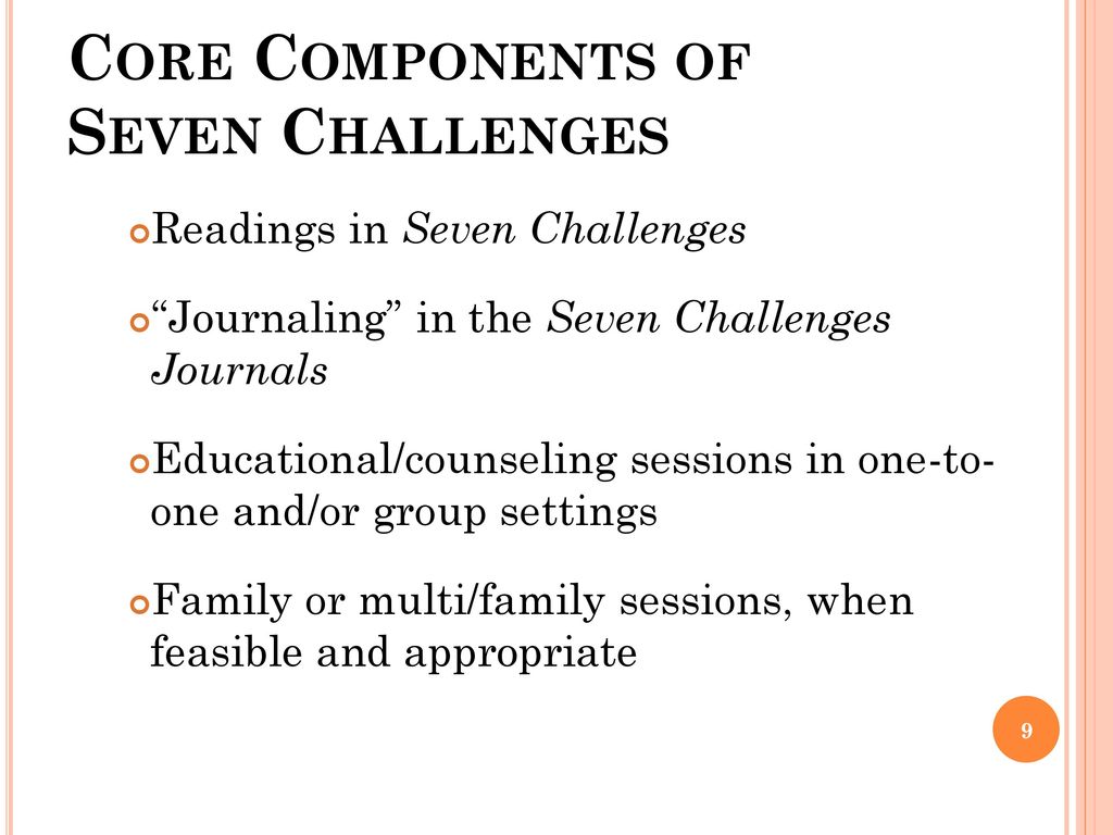 Core Components of Seven Challenges