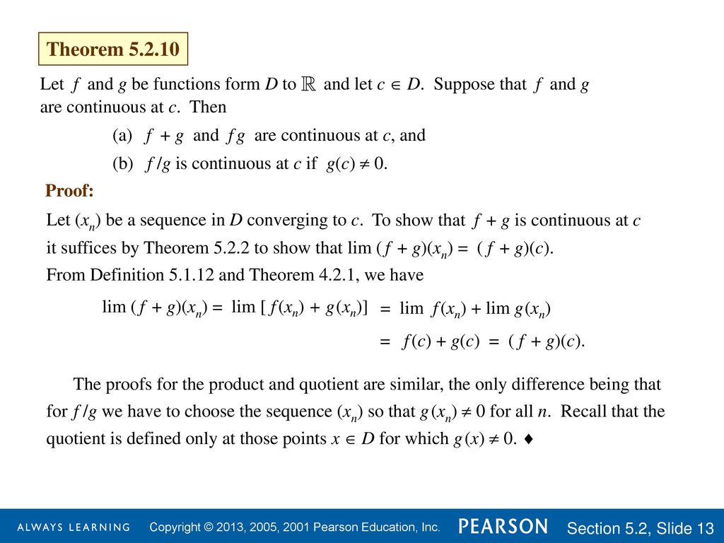 Chapter 5 Limits And Continuity Ppt Download