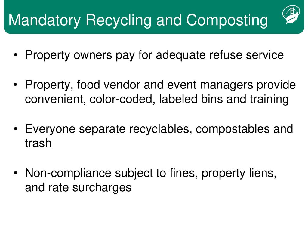 Mandatory Recycling and Composting n(October 2009)