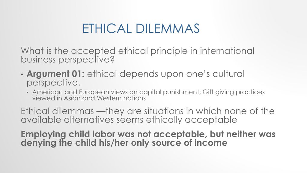 LECTURE 8: Ethics in International Business - ppt download