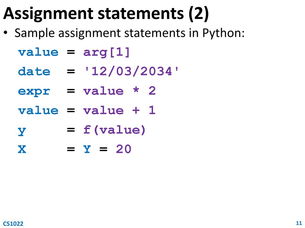 CS1022 Computer Programming & Principles - ppt download