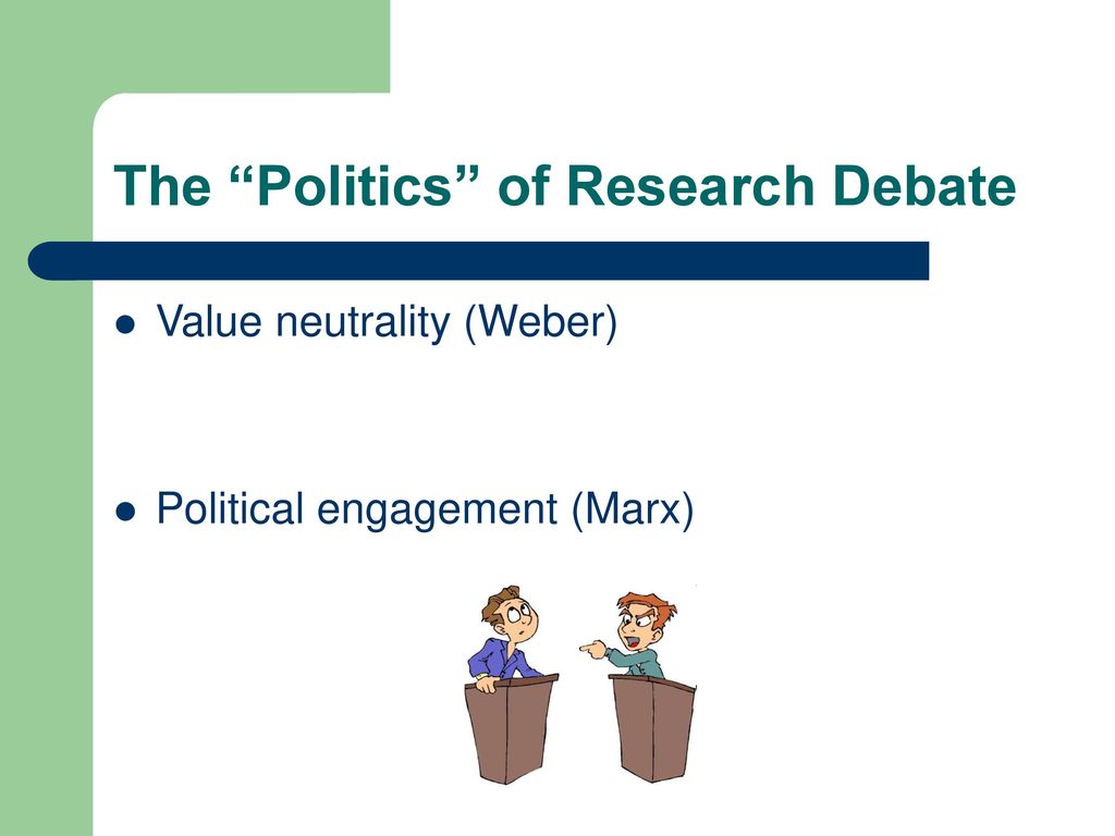 The Politics of Research Debate