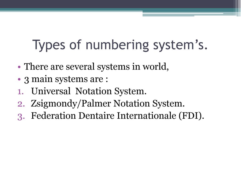 Tooth Numbering System Ppt Download