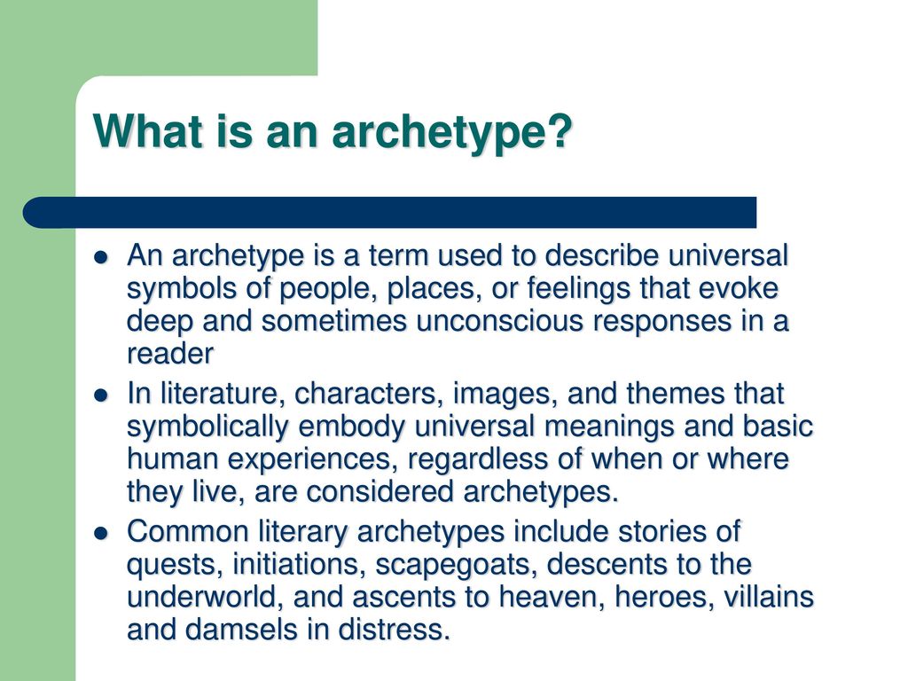 Literary Archetypes. - ppt download