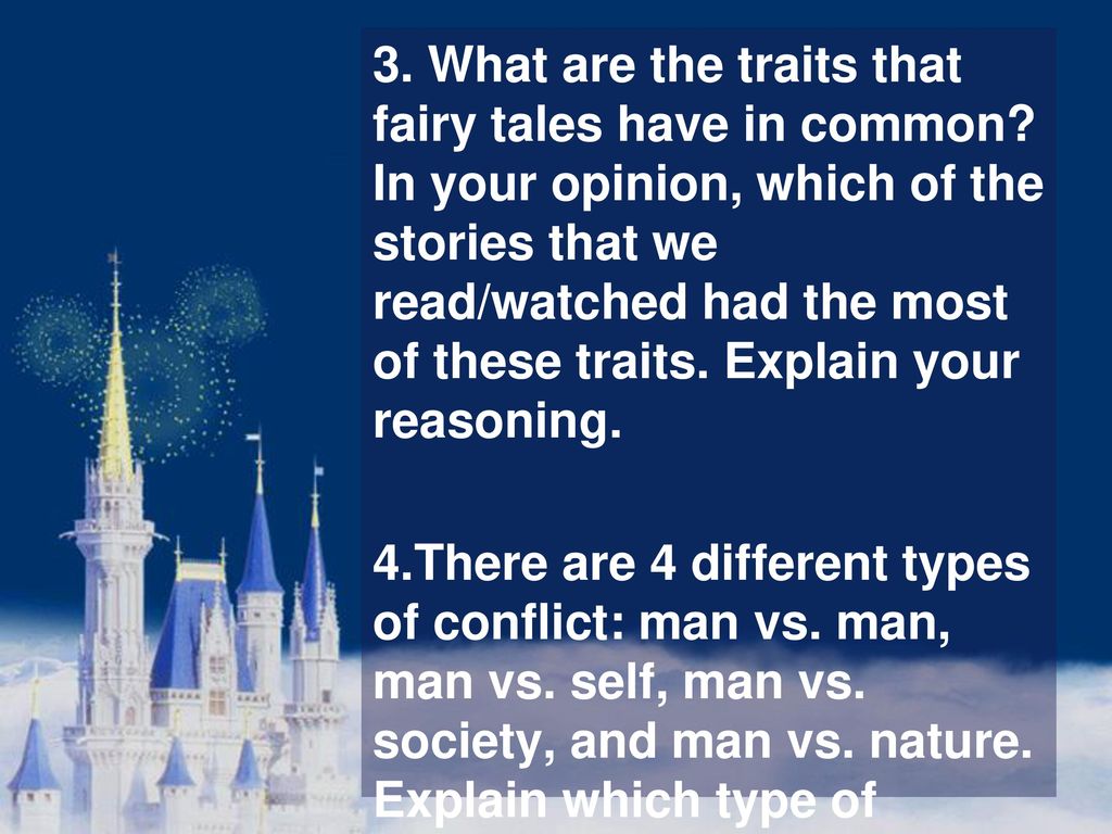 3. What are the traits that fairy tales have in common