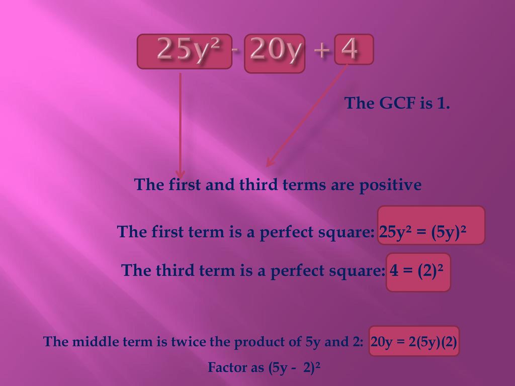 Factoring Perfect Square Trinomials And The Difference Of Squares Ppt factoring-perfect-square-trinomials-and-the-difference-of-squares-ppt