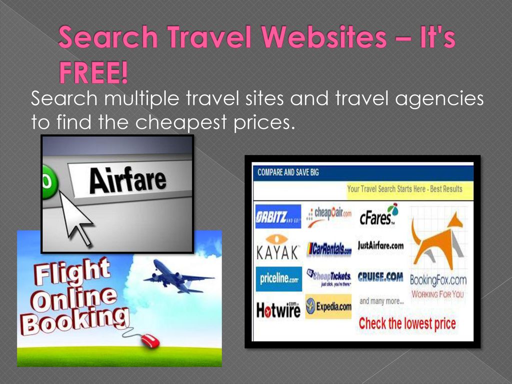 Search Travel Websites – It s FREE!