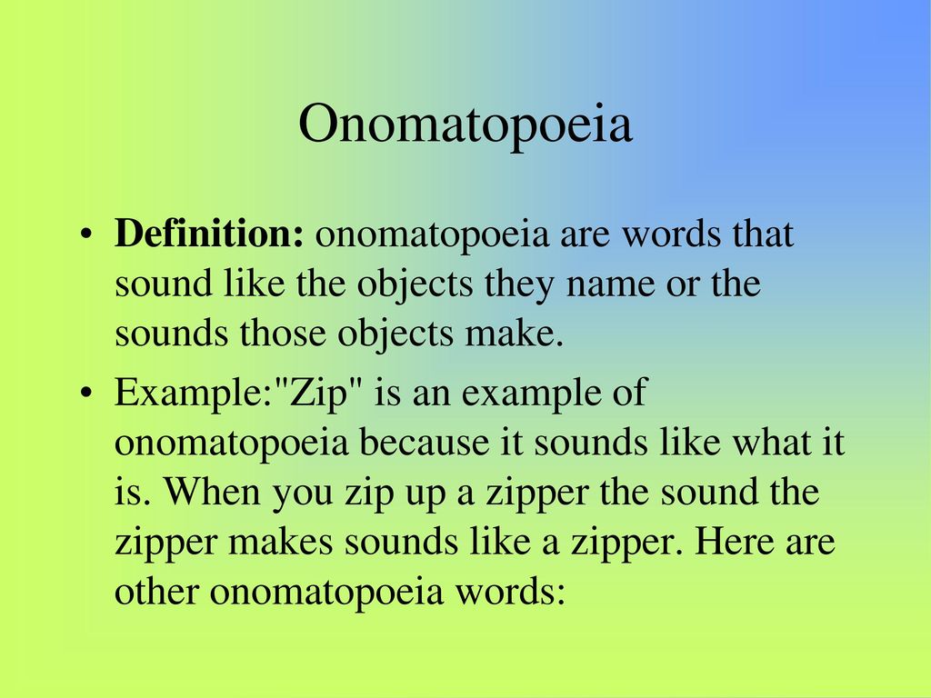 Onomatopoeia: Definition, Meaning, Usage and Examples