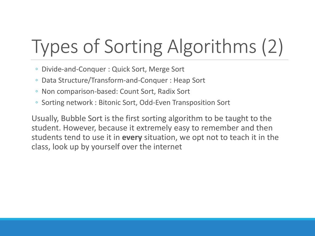Algortihms and Data Structures: Basic Sorting - ppt download