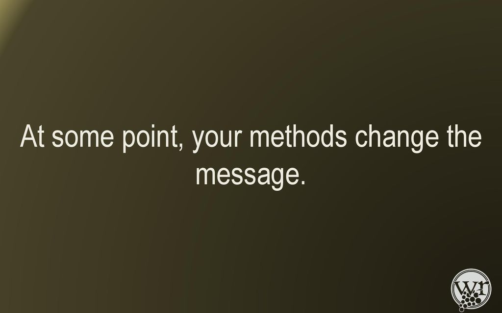 At some point, your methods change the message.