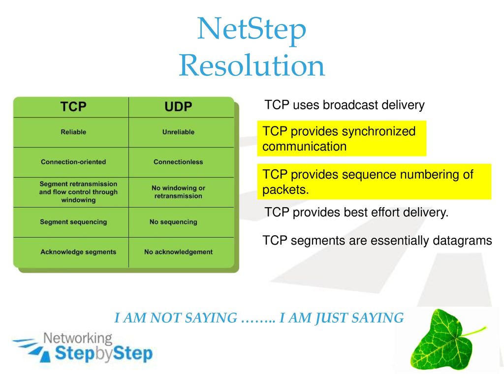 NetStep Resolution I AM NOT SAYING …….. I AM JUST SAYING