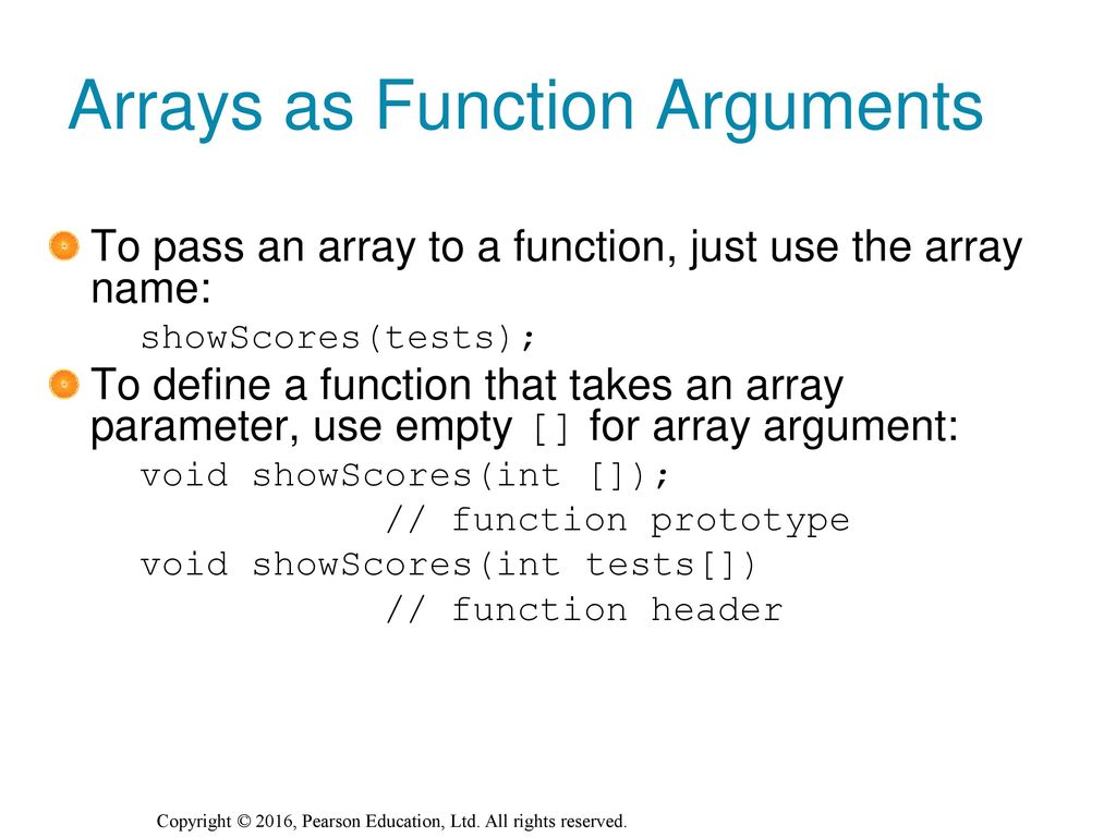 Chapter 7: Arrays. - ppt download