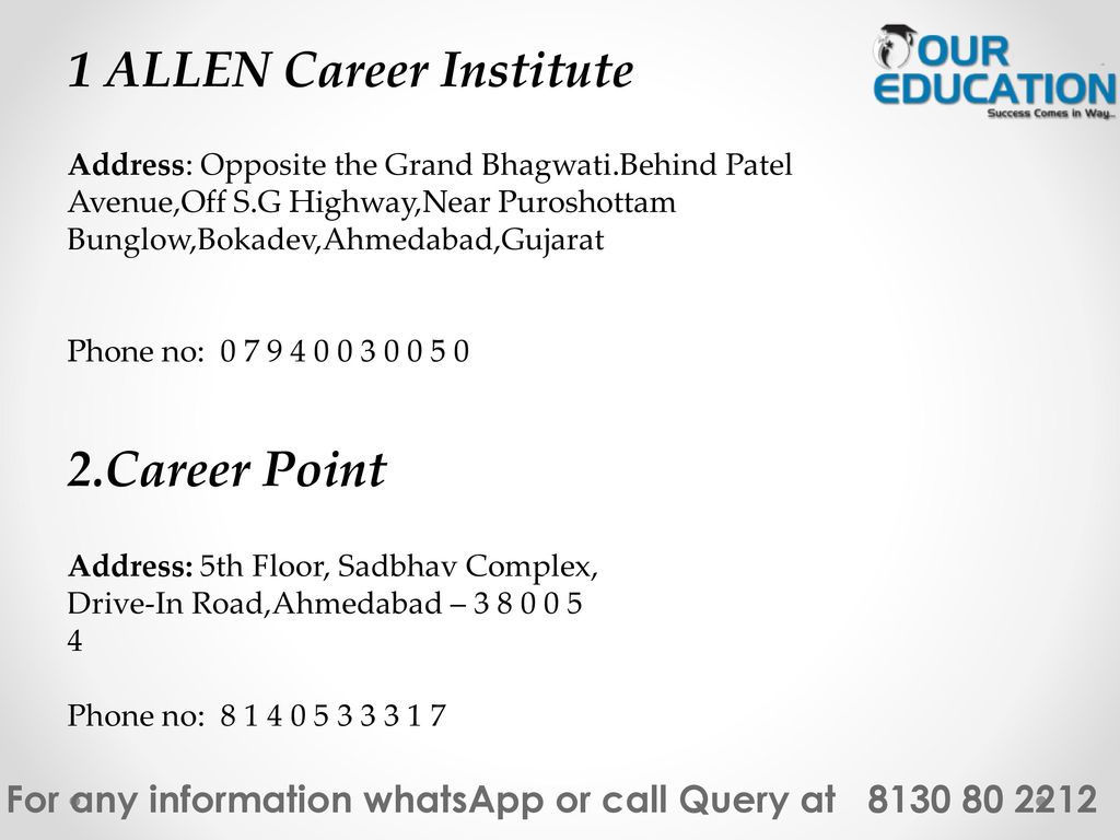1 ALLEN Career Institute