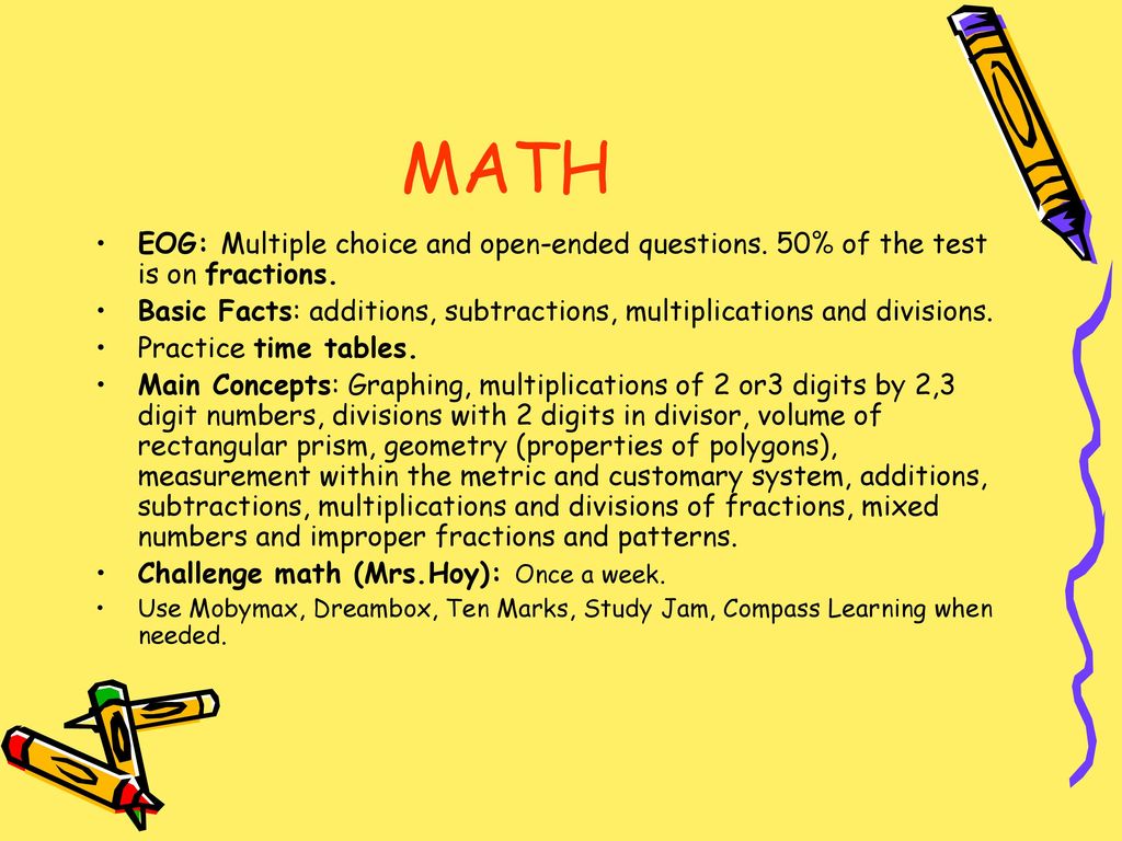 CURRICULUM NIGHT 5th Grade ppt download