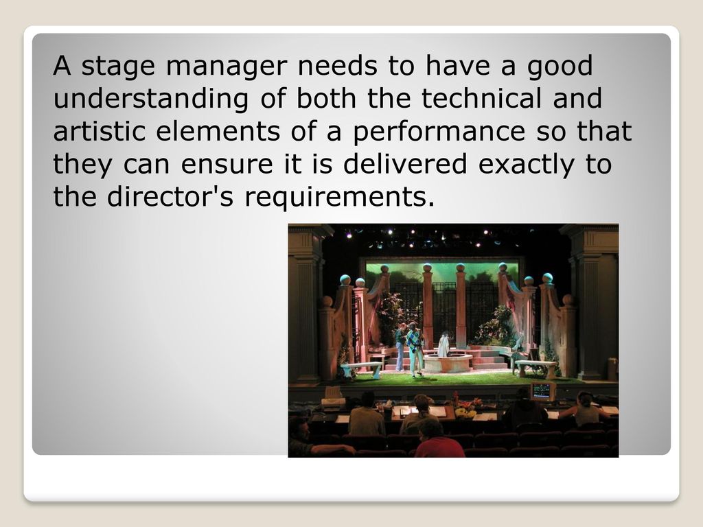 How To Be A Stage Manager: 15 Steps (With Pictures) - Wikihow Fun
