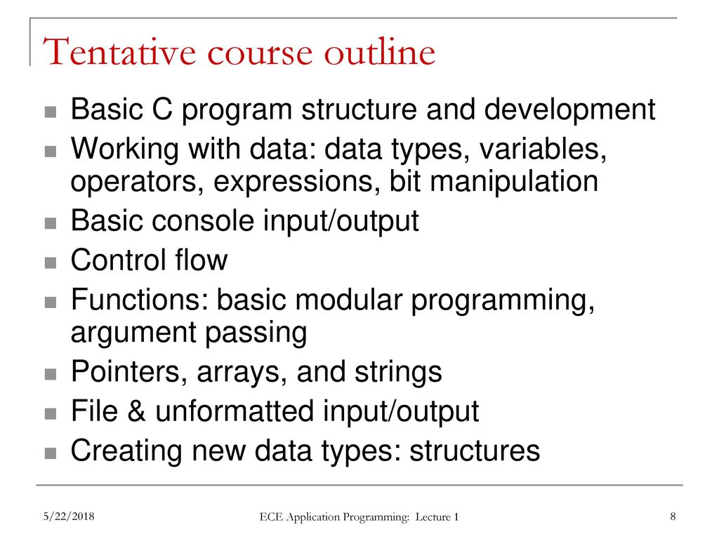 Ece application programming ppt download