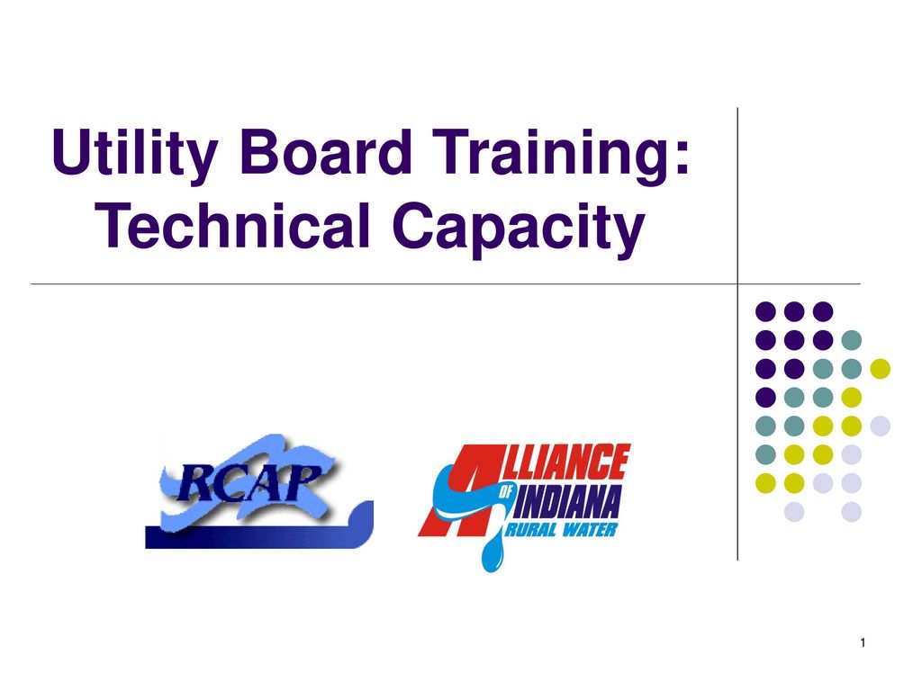 Utility Board Training: Technical Capacity