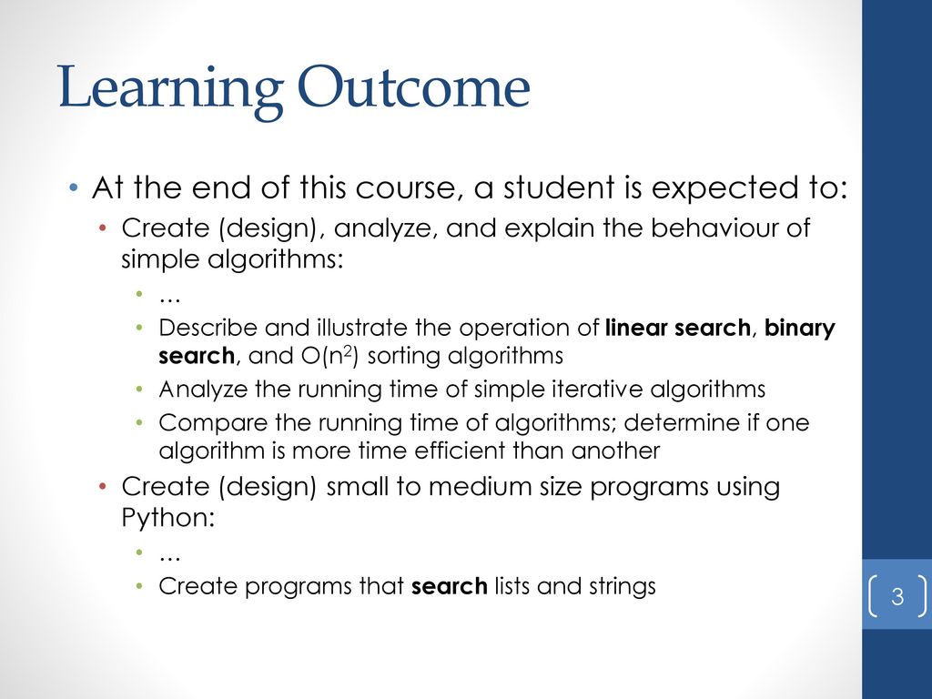 CMPT 120 Topic: Searching – Part 2 - ppt download
