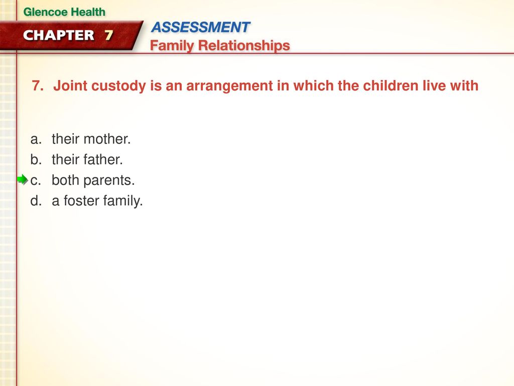 joint custody living arrangements