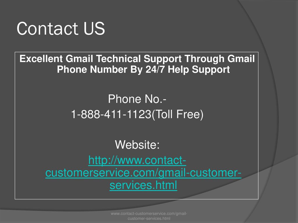 Contact US Excellent Gmail Technical Support Through Gmail Phone Number By 24/7 Help Support. Phone No.-