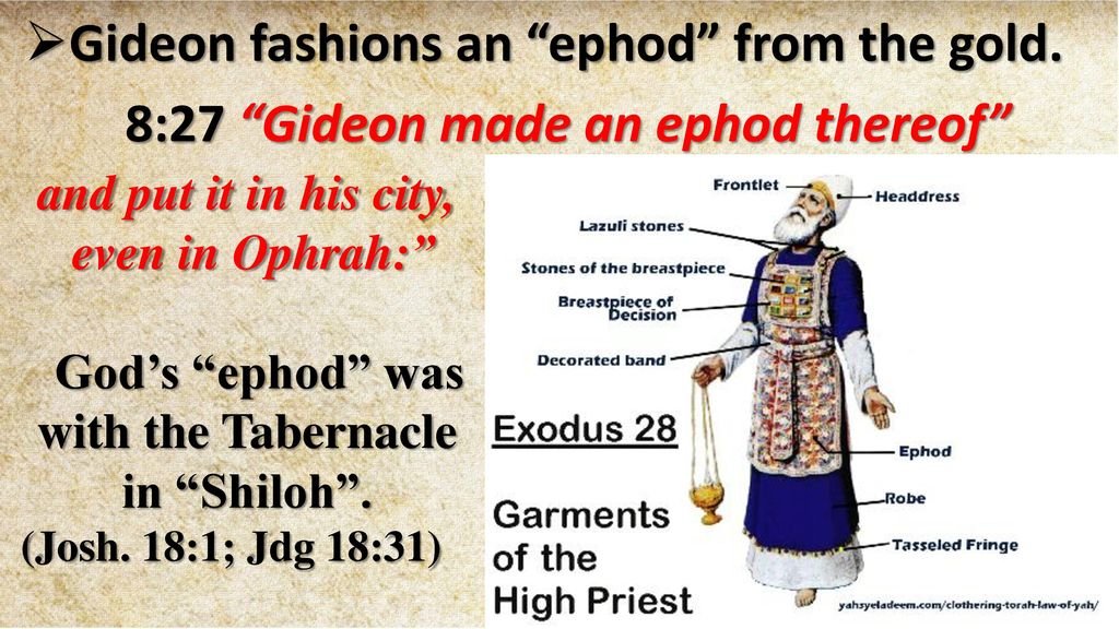 Image result for gideon made an ephod