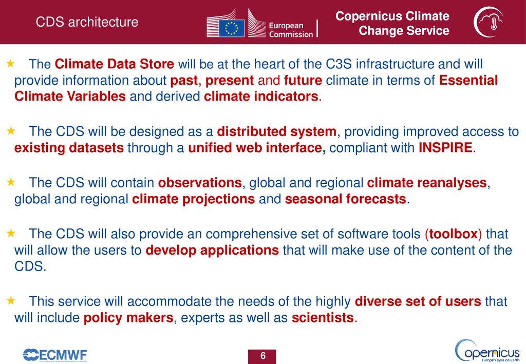 Copernicus Climate Change Service Ppt Download   CDS Architecture 