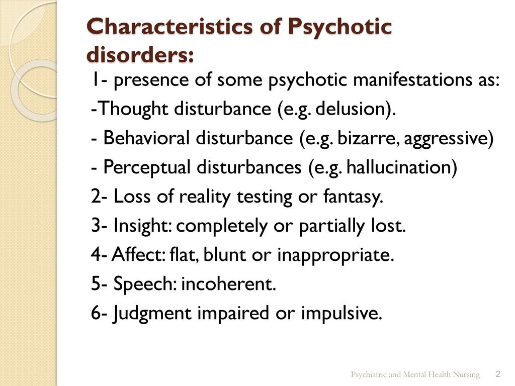 Chapter 4 Psychotic disorders - ppt download