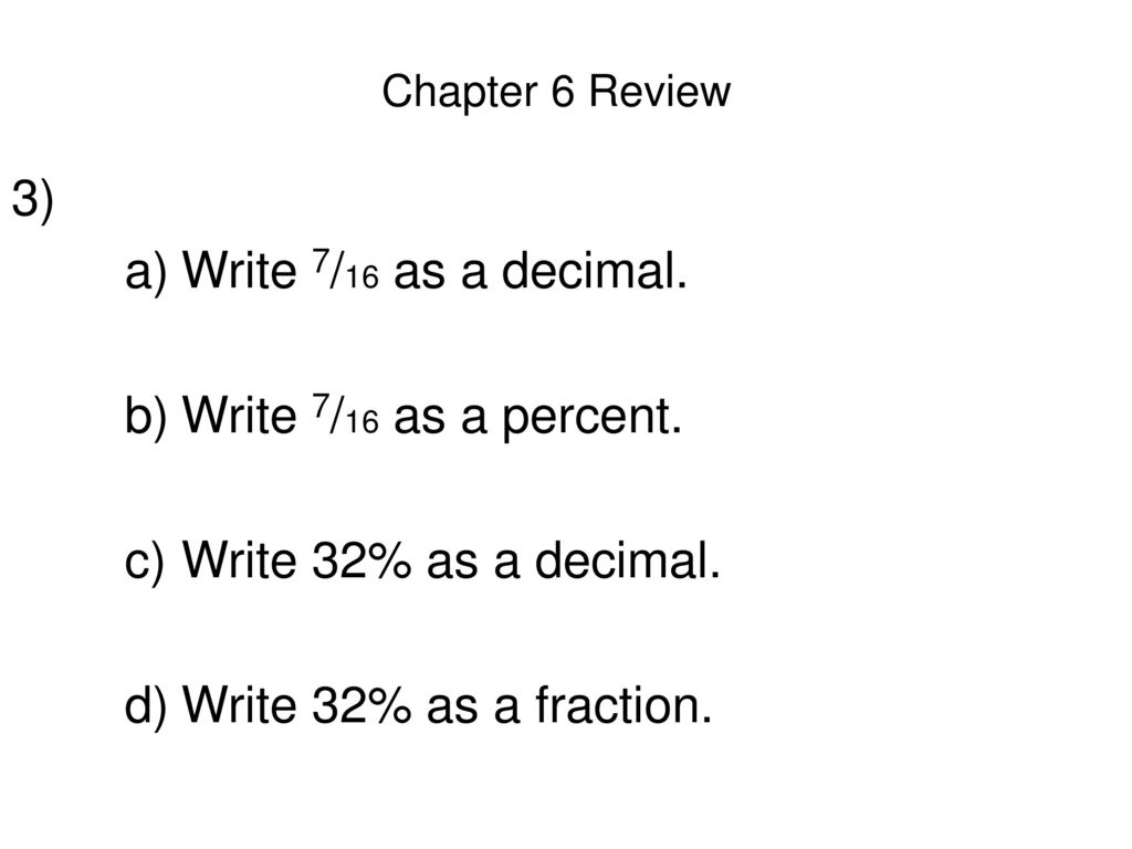 8th Grade Math Chapter 6 Review - ppt download