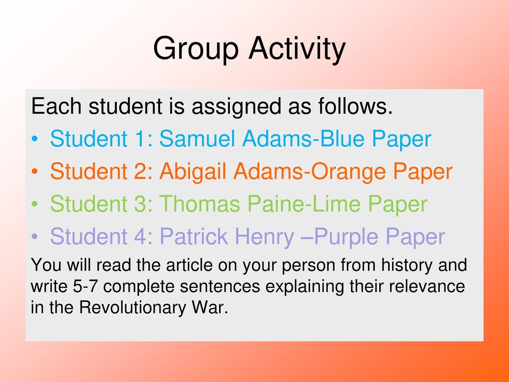 American Revolutionary War - ppt download