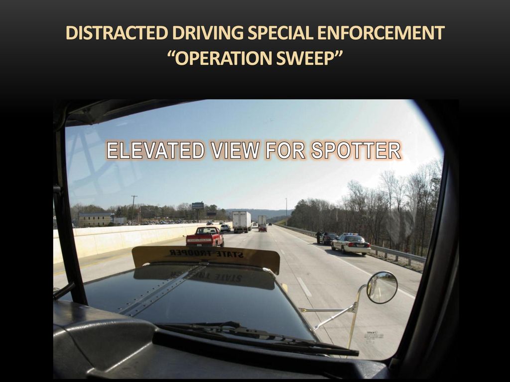 DISTRACTED DRIVING SPECIAL ENFORCEMENT OPERATION SWEEP
