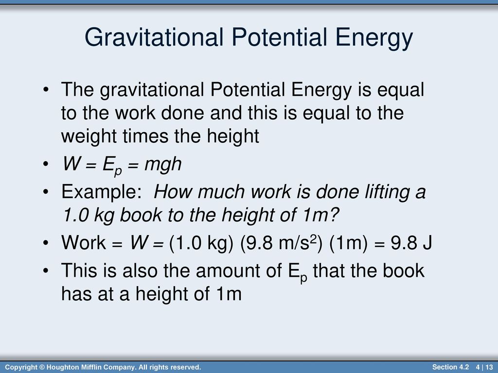 Chapter 4 Work And Energy Sections Ppt Download