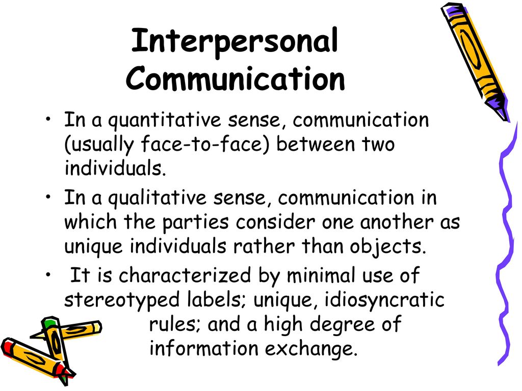 individual communication