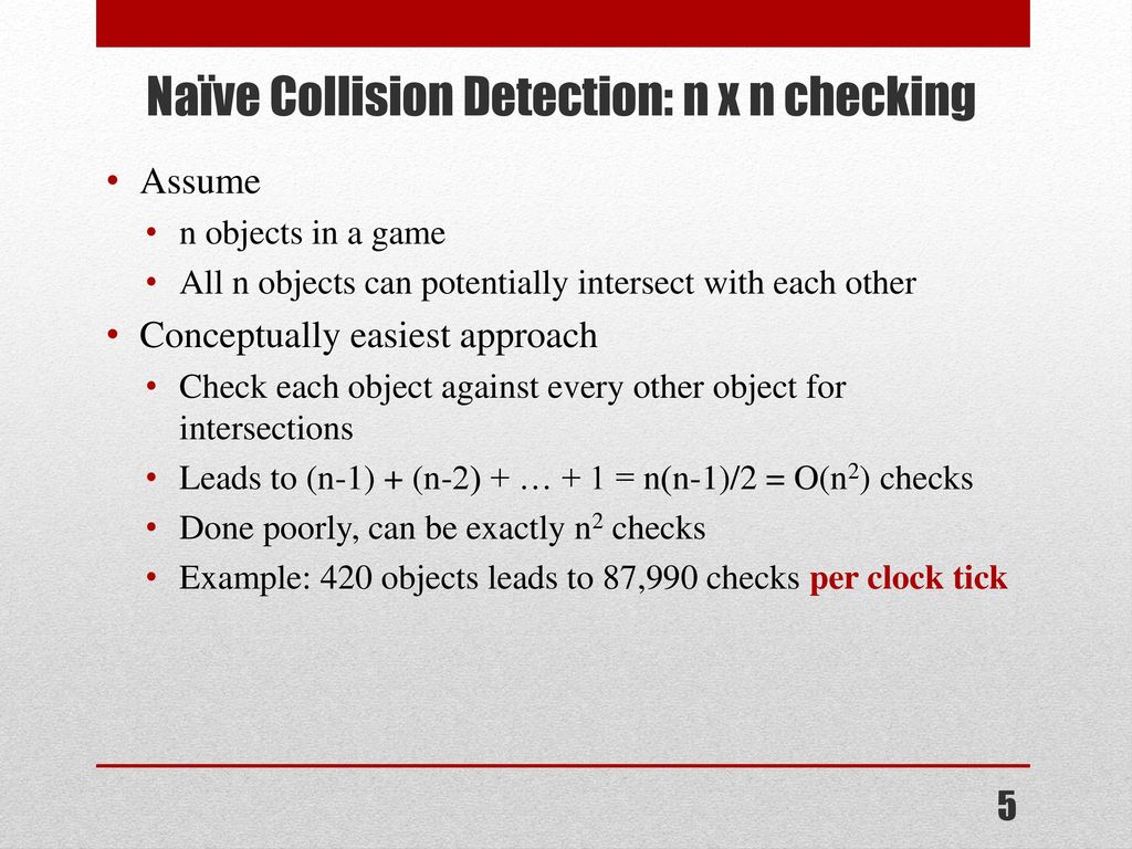 Introduction To Collision Detection Ppt Download