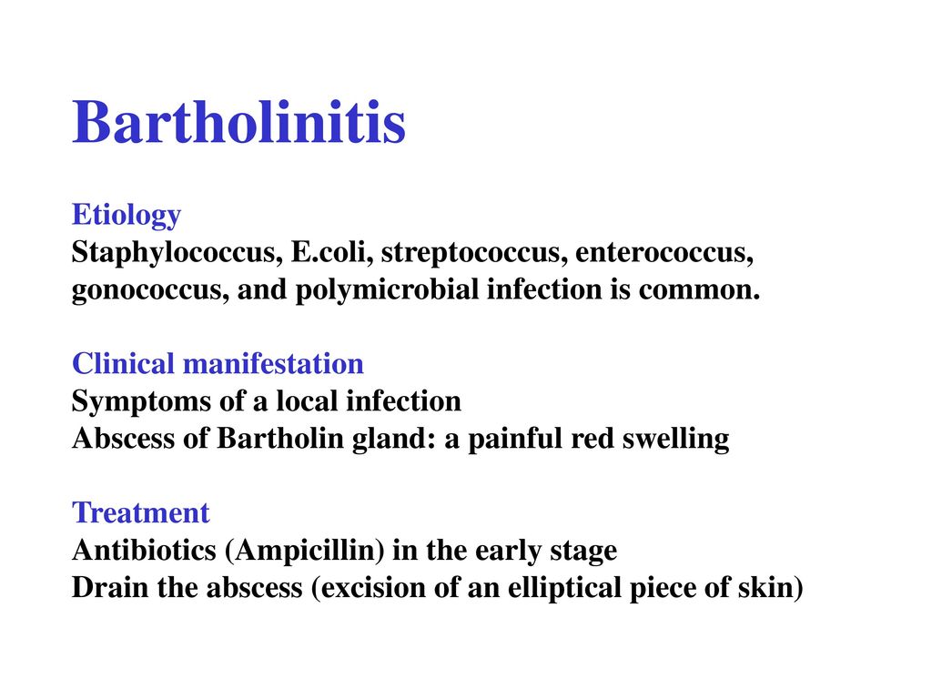 Bartholinitis fotos
