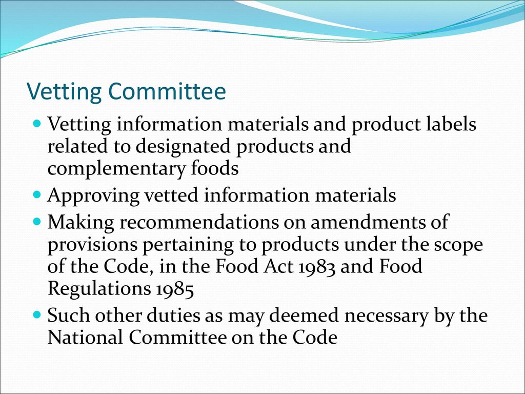 Code Of Ethics For Marketing Of Infant Foods And Related Products Ppt Download