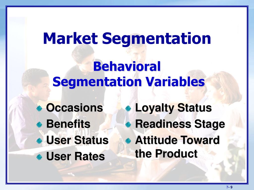 behavioral segmentation variables