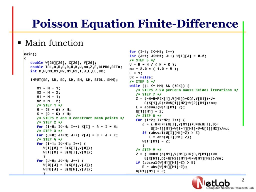 Poisson Equation Finite Difference Ppt Download