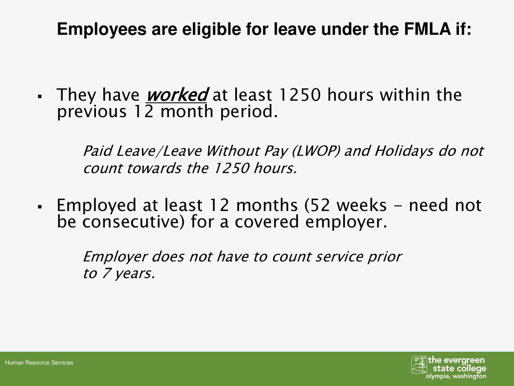 Fmla family medical leave act federal law ppt download
