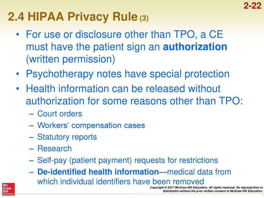 CHAPTER 2 Electronic Health Records HIPAA and HITECH: Sharing and