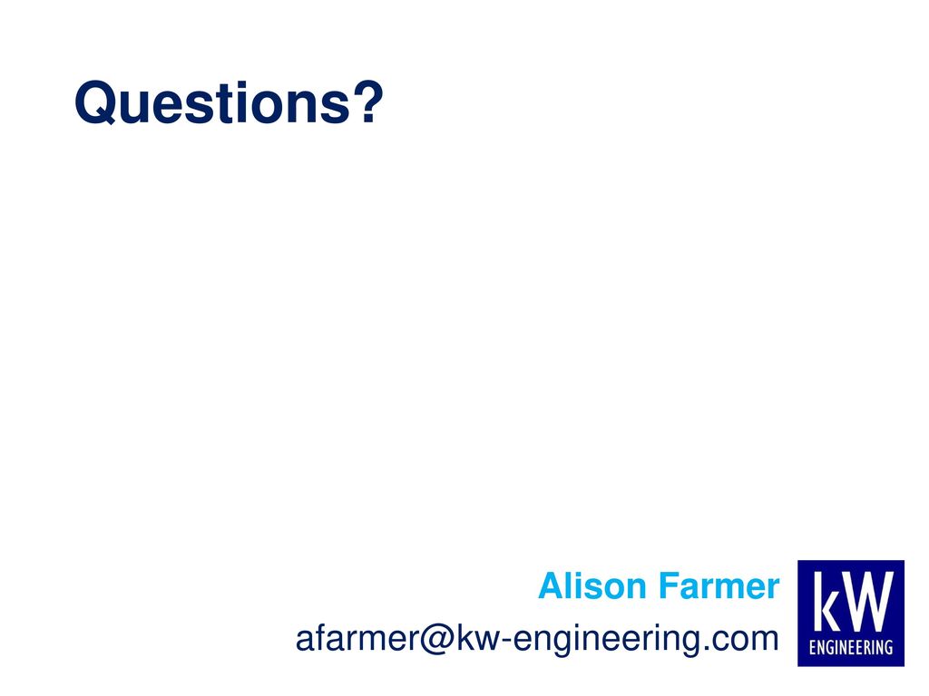 Questions Alison Farmer