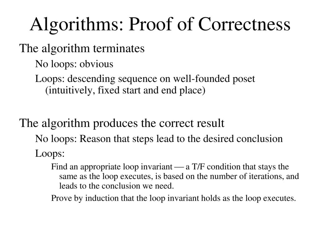 Inductive Proof (the process of deriving generalities from particulars ...