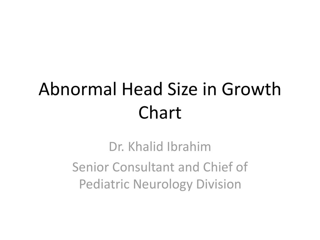 Pediatric Head Circumference Chart