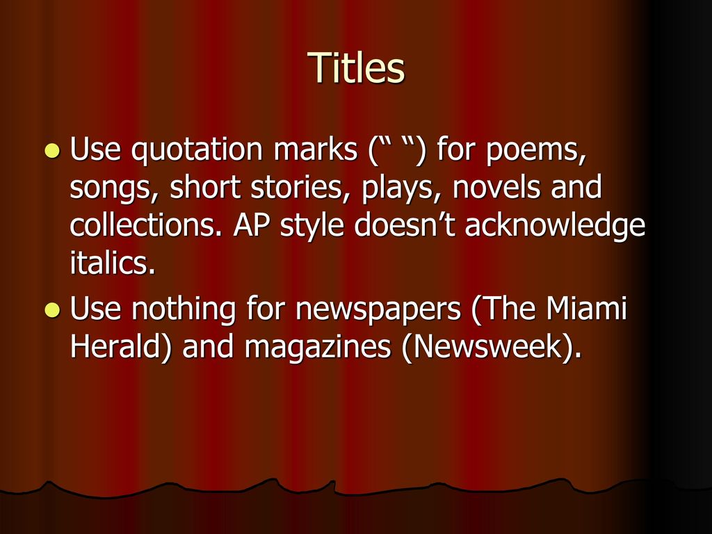 Ap style a handy distillation ppt download