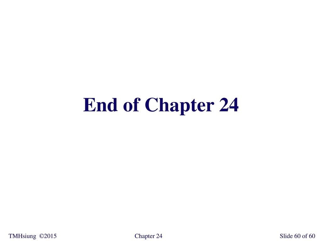 End of Chapter 24