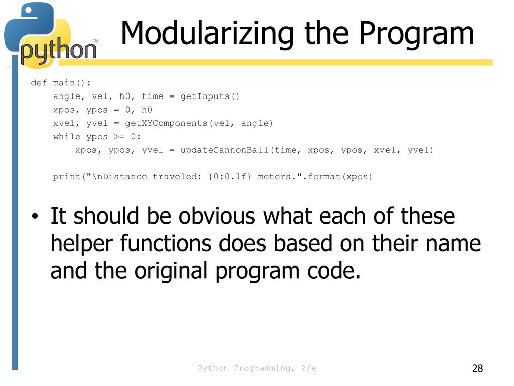 Python Programming: An Introduction To Computer Science - ppt download