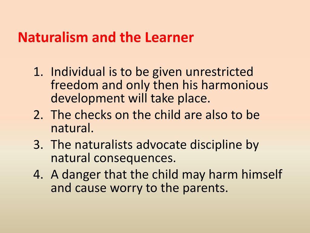 Naturalism and the Learner